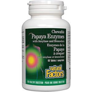 Natural Factors Papaya Enzymes with Amylase 60c