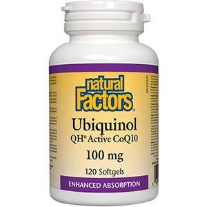 Natural Factors Ubiquinol Active CoQ10 100mg 120sg
