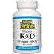 Natural Factors Vitamin K & D 120mcg & 1000IU 60sg