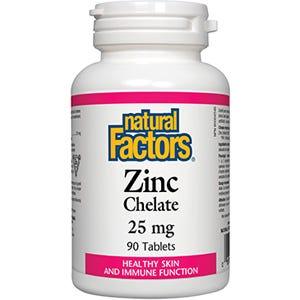 Natural Factors Zinc Chelate 25 mg 90t