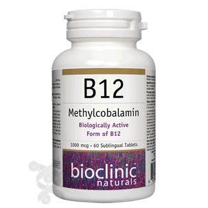 BioClinic Naturals B12 Methylcobalamin 1000 mcg, 60 Sublinguals