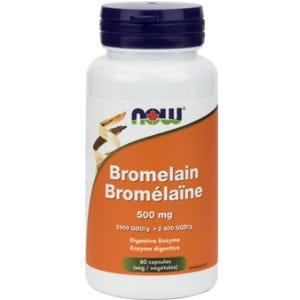 now Bromelain 500 mg 2400 GDU - g (60 v-caps)