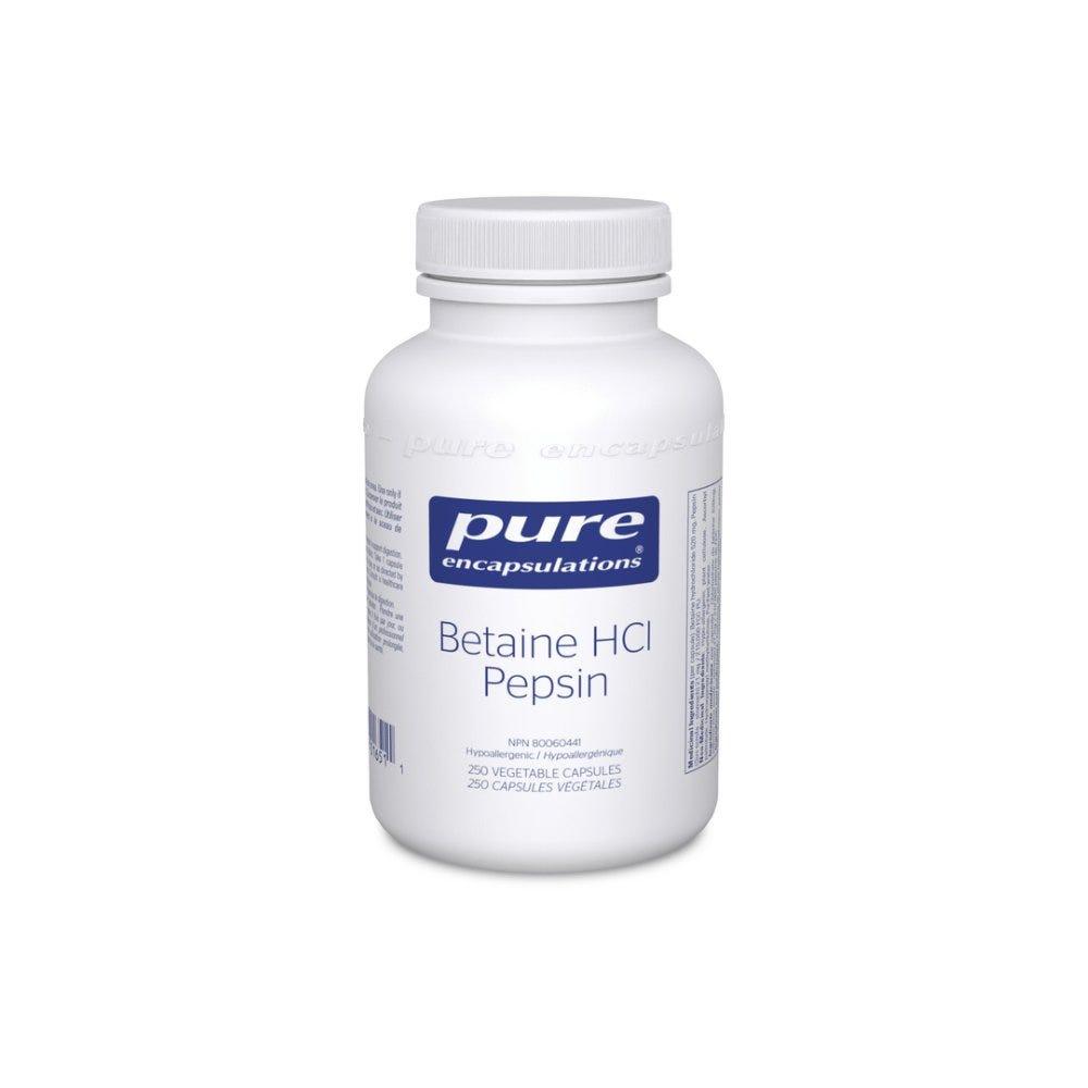 Pure Encapsulations BETAINE HCL PEPSIN 250C