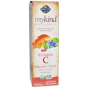 Garden of Life mykind Organics - Vitamin C Organic Spray - Cherry-Tangerine - 58 mL