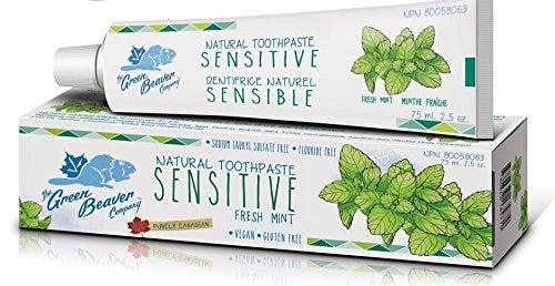 The Green Beaver Company Fresh Mint Sensitive Natural Toothpaste - 75ml
