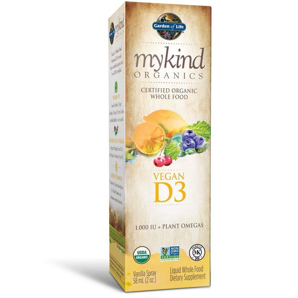 Garden of Life mykind Organics - Vitamin D3 Organic Spray - Vanilla - 58 mL