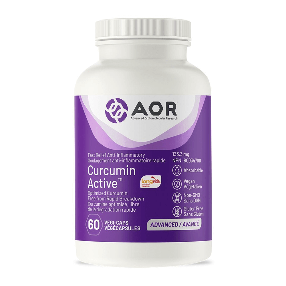 AOR Curcumin Active Fast Relief, 60 Vcaps