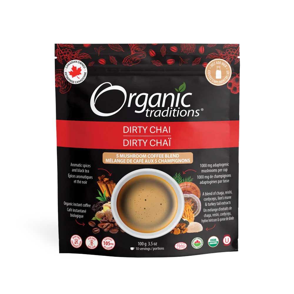 Organic Traditions Dirty Chai Coffee 100g