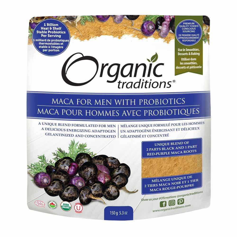 Organic Traditions Maca for Men with Probiotics - 150g