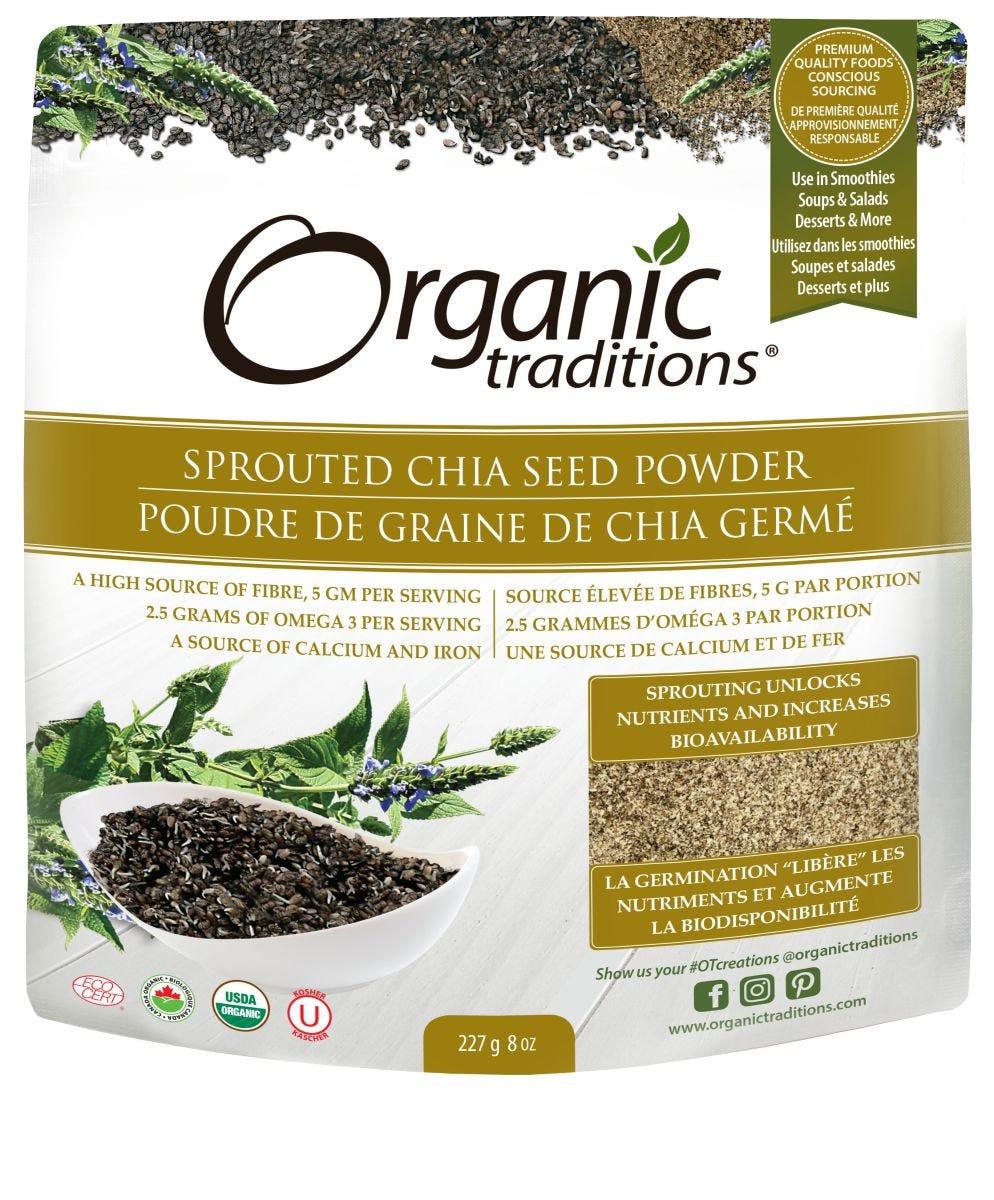 Organic Traditions Sprouted Chia Seed Powder - 227g