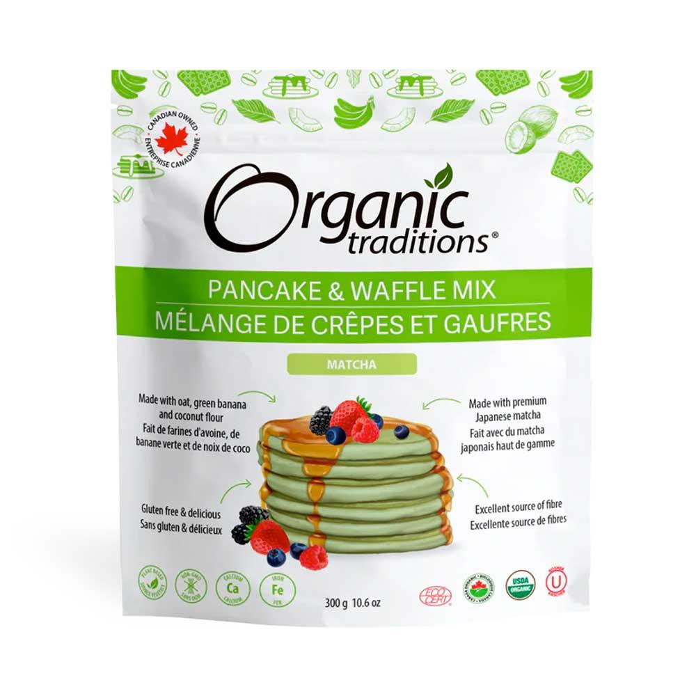 Organic Traditions Pancake Waffle Matcha 300g