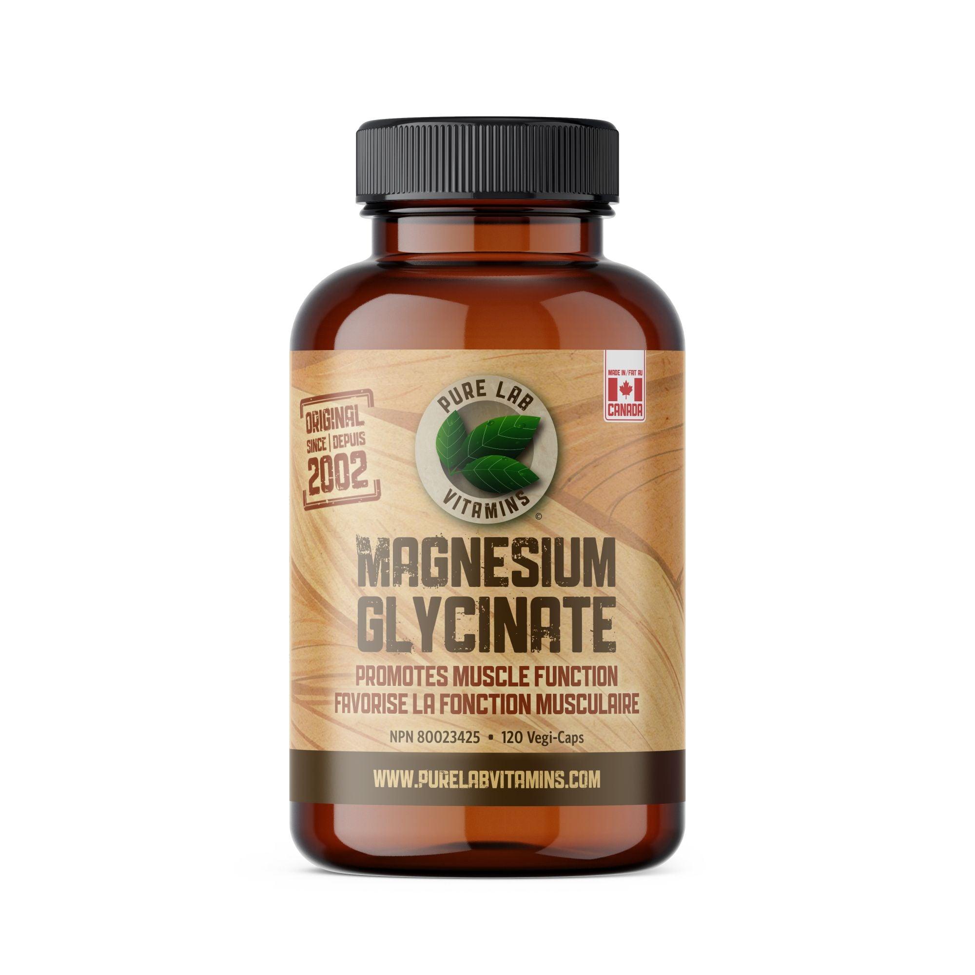 Pure Lab Vitamins Magnesium Glycinate 120 v-caps