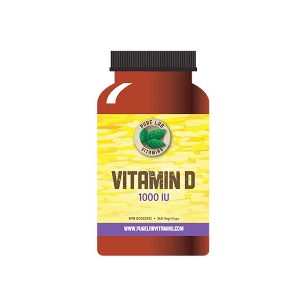 Pure Lab Vitamins D 1000IU - 360 Veg Capsules