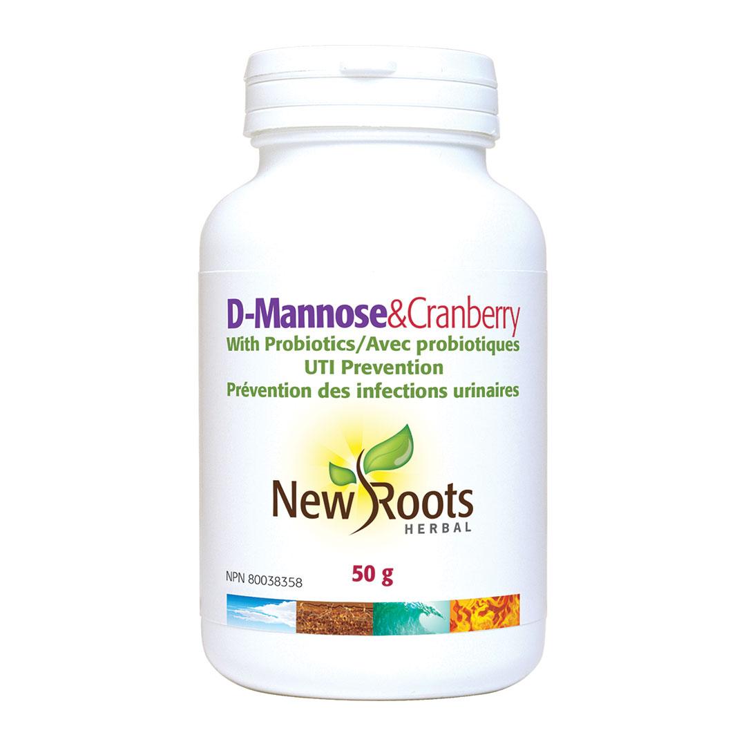 New Roots D-Mannose & Cranberry W- Probiotic 50 G