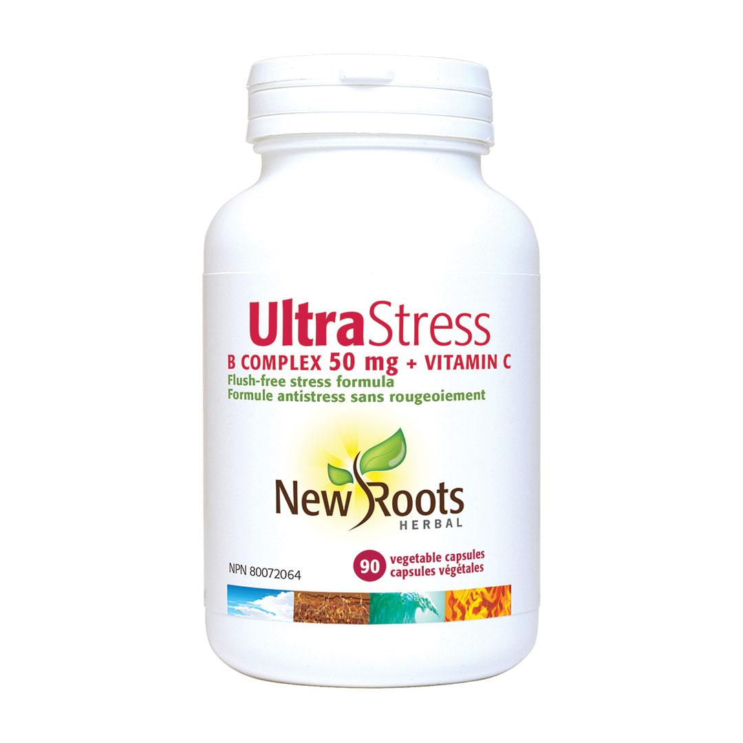 New Roots Ultra Stress B Complex 50 Mg + Vit C 90C