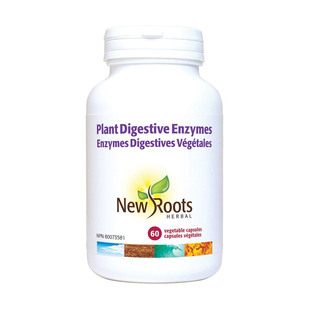 New Roots Herbal Plant Digestive-Enzymes 375mg - 60 Veg Capsules