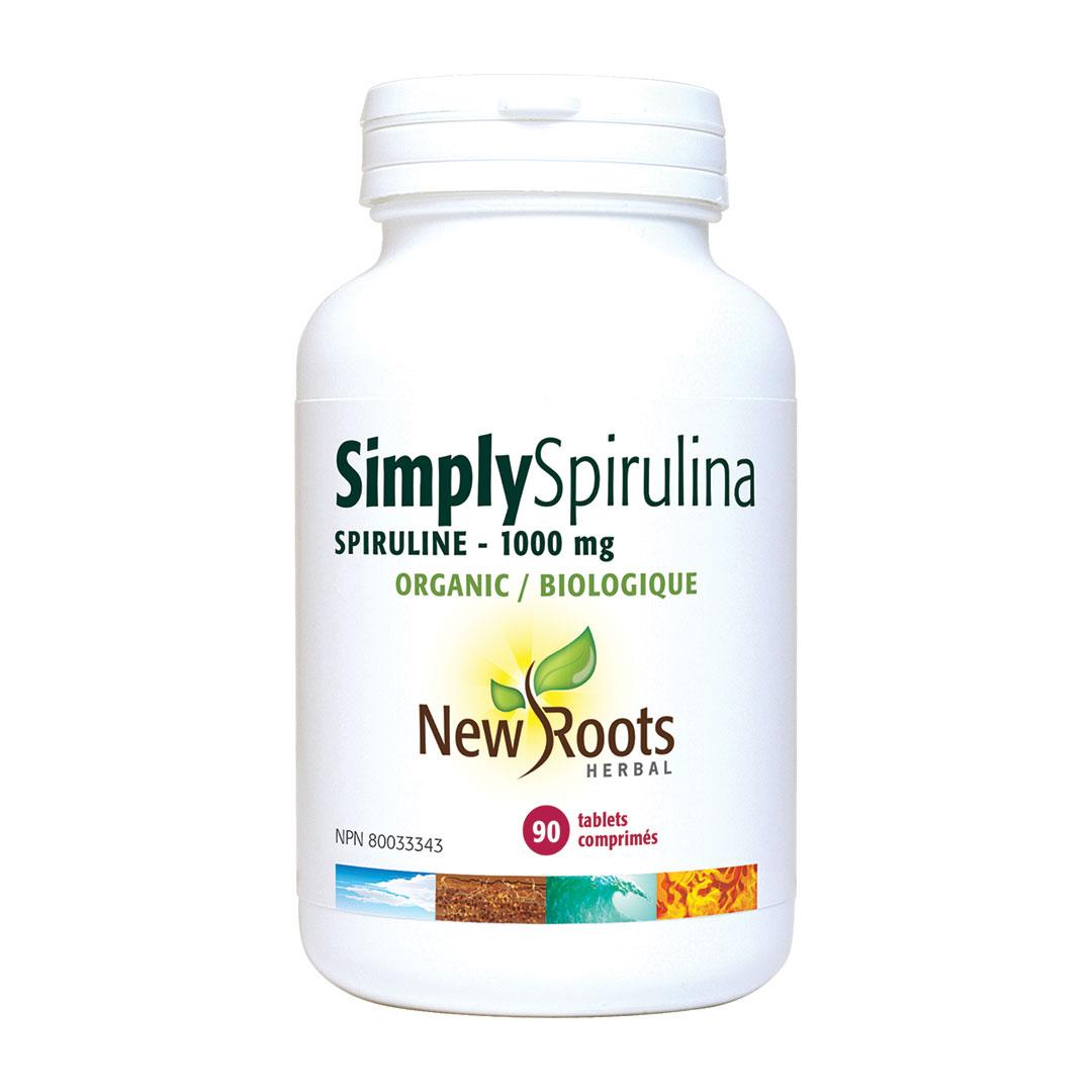 New Roots Simply Spirulina 1000 Mg 90 Tablets