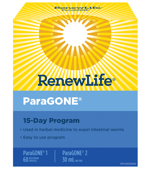 Renew Life ParaGONE 15 Day Anti-Parasite Cleansing Program Kit