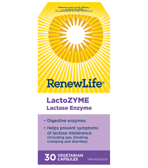 Renew Life LactoZYME 30 Vegan Capsules