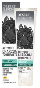 Desert Essence Activated Charcoal Mint Toothpaste 176 gm