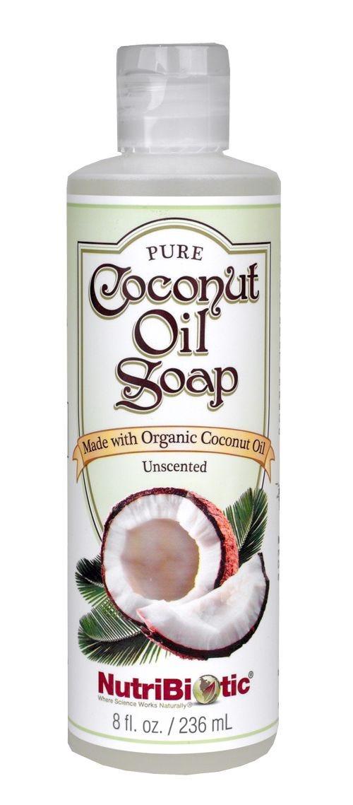 NutriBiotic Unscented Pure Coconut Oil Soap - 236ml