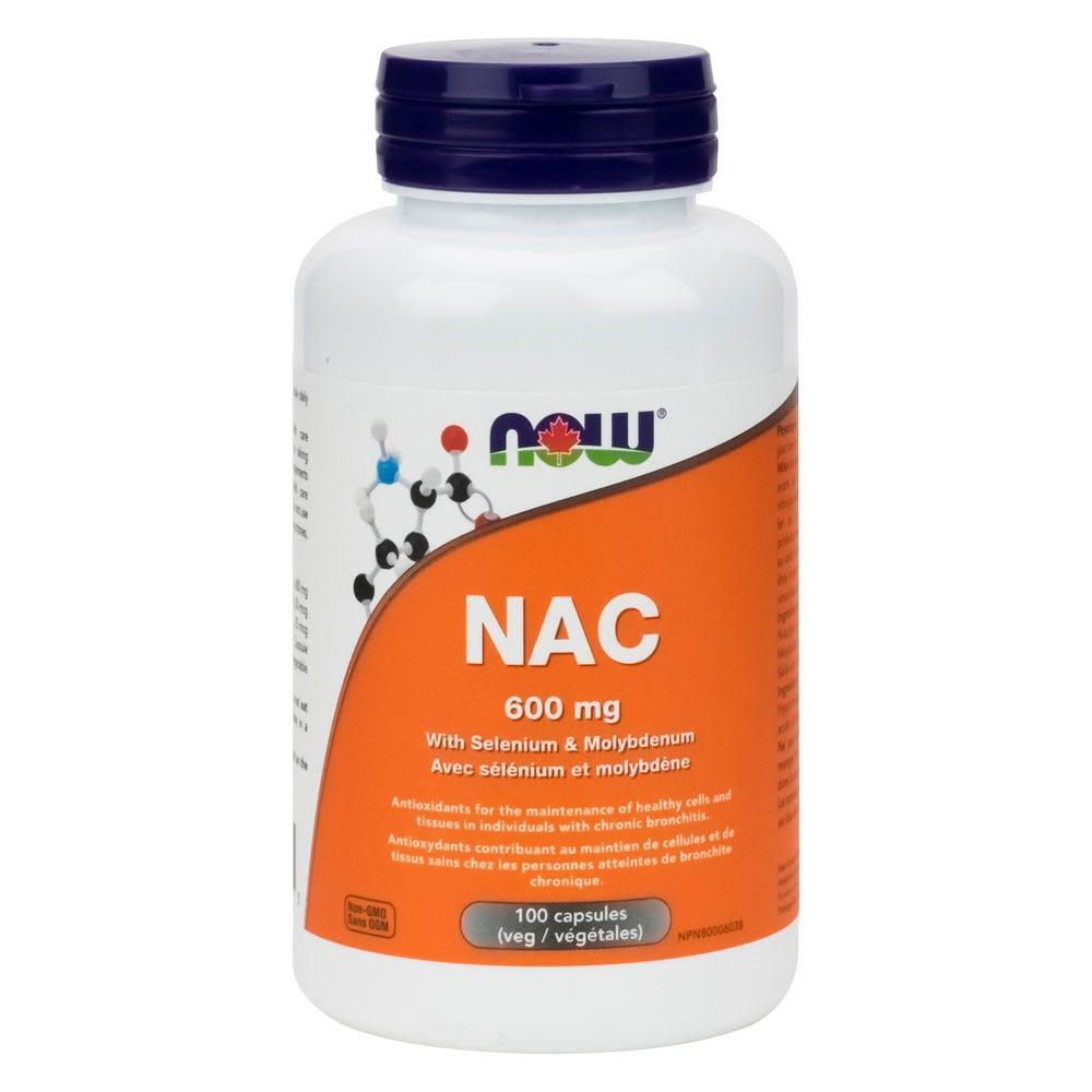 Now Nac-Acetyl Cysteine, 600mg, 100 Vcaps Online