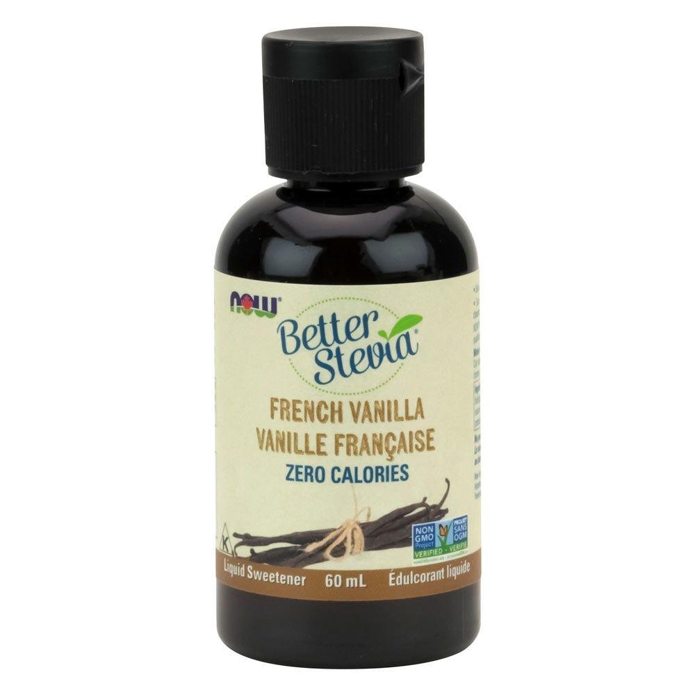 NOW BetterStevia French Vanilla Zero-Calorie Liquid Sweetener - 60ml