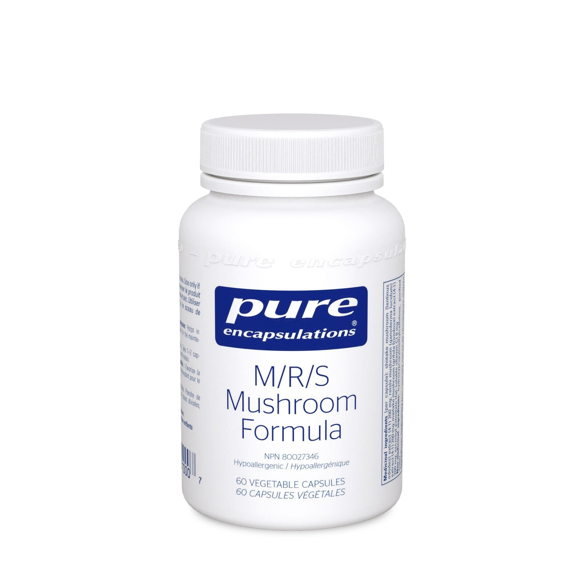 Pure Encapsulations M-R-S- Mushroom Formula - 60 Capsules