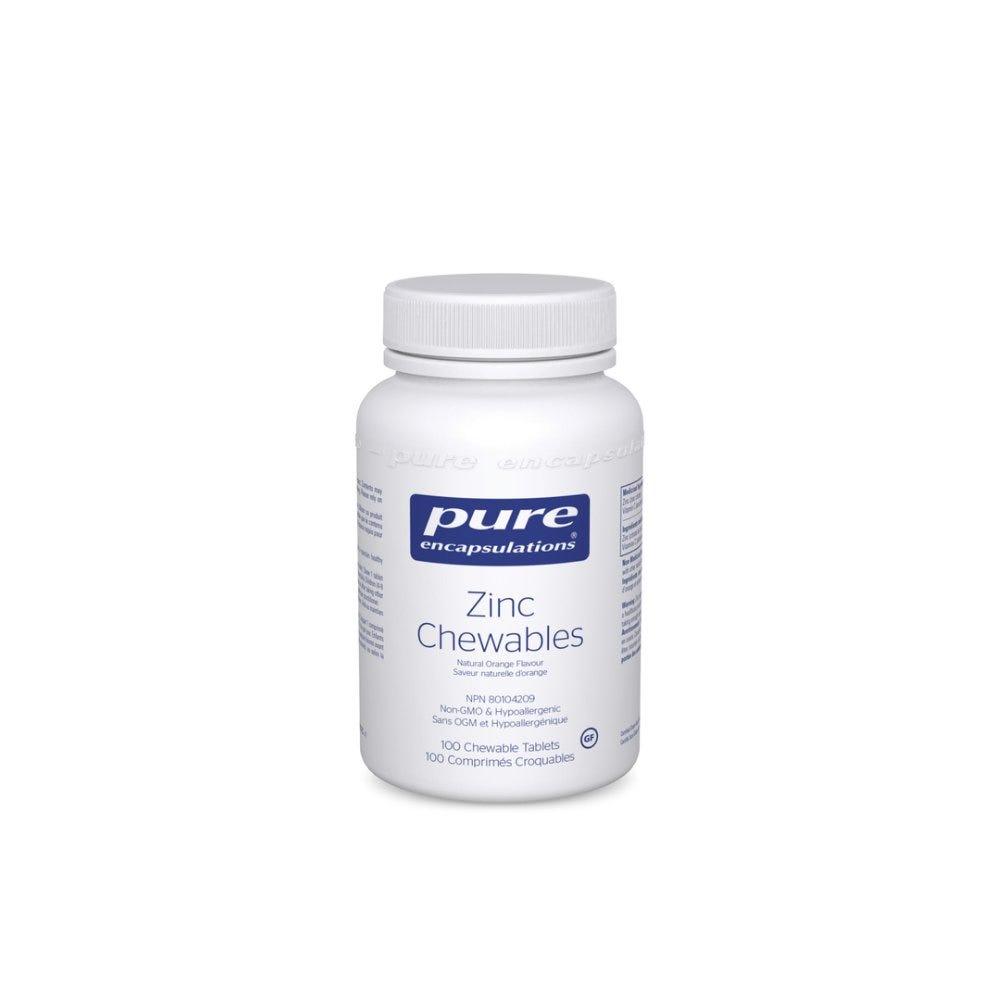 Pure Encapsulations Zinc Chewables 100tb