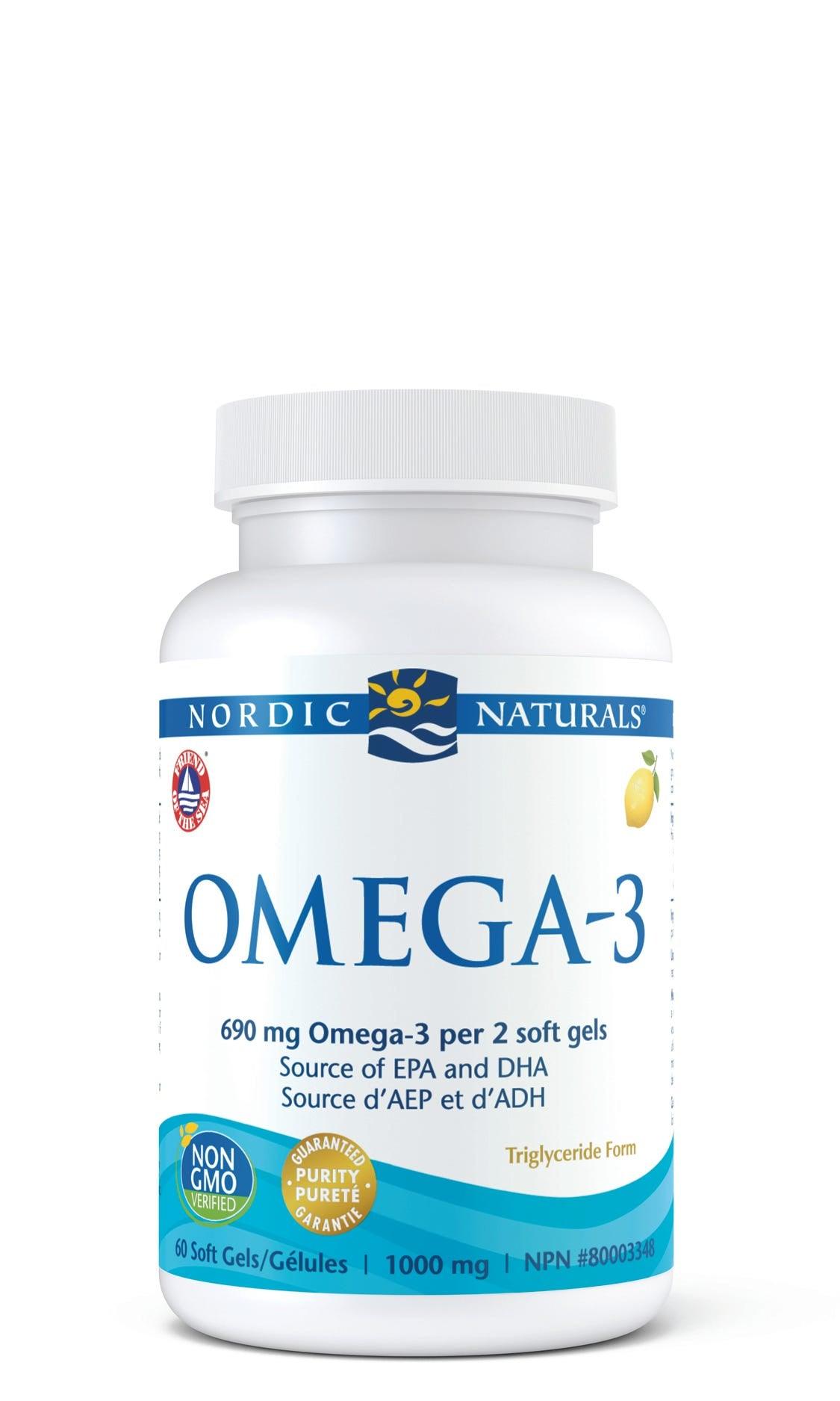 Nordic Naturals Lemon Omega-3 - 60 Softgels
