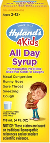 Hyland's Standard Homeopathic 4KIDS All Day Syrup 4 oz