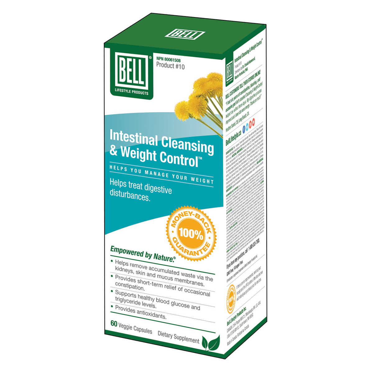 Bell Lifestyles Cleansing & Weight Control 60 Caps Online 