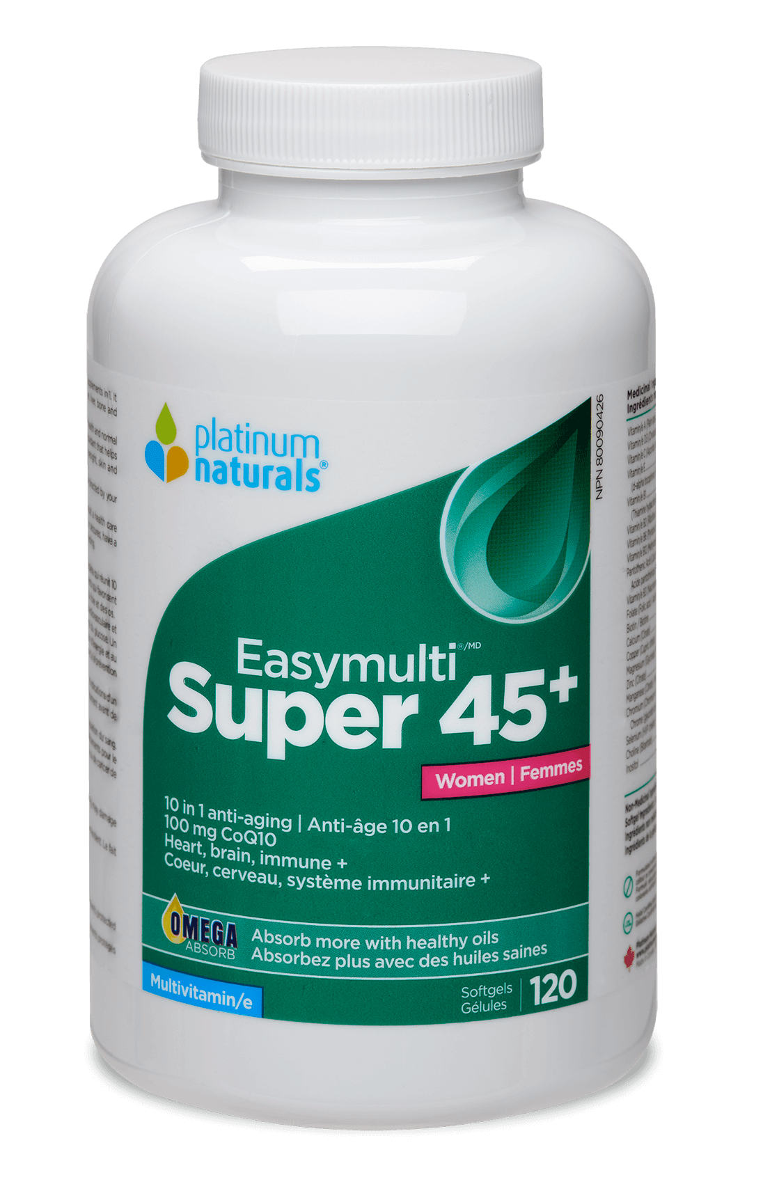 Platinum Naturals Super Easymulti for Women 45+, 120 Softgels Online