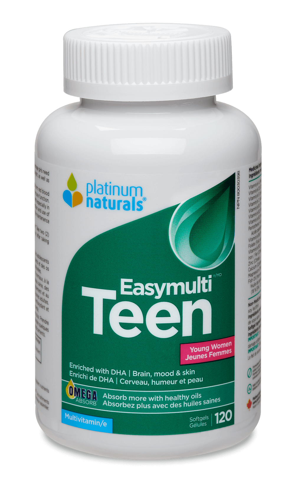 Platinum Naturals Easymulti Teen for Young Women 120 Softgels