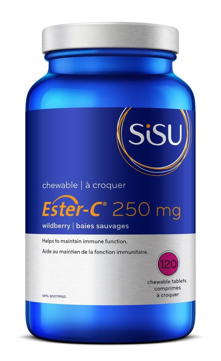 Sisu Wildberry Ester-C 250mg - 120 Chewable Tablets
