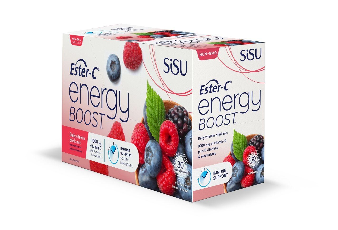 Sisu Wildberry Ester-C Energy Boost - 30 Packets