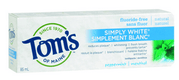 Tom's Simply White Toothpaste Peppermint 85ml