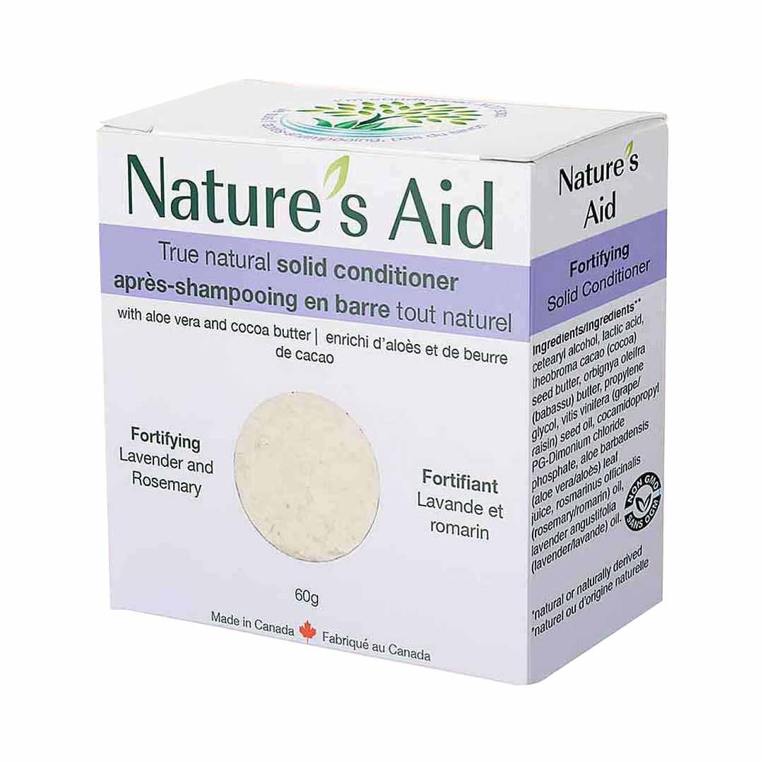 Nature's Aid Fortifying Lavender & Rosemary Solid Hair Conditioner Bar - 60g