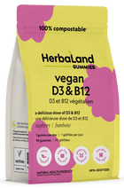 Herbaland Vegan D3 and B12, 90 Gummies  Online