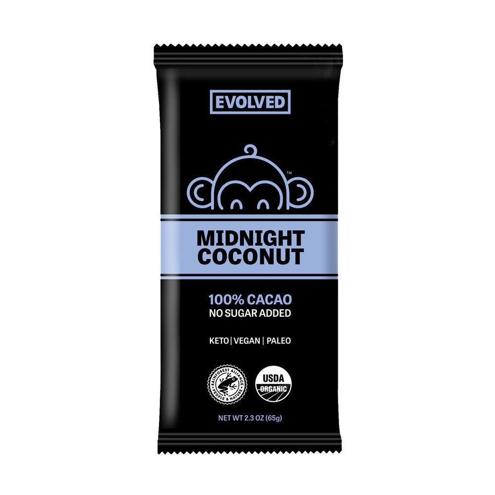 Evolved Chocolate Bar Midnight Coconut 100% 71g