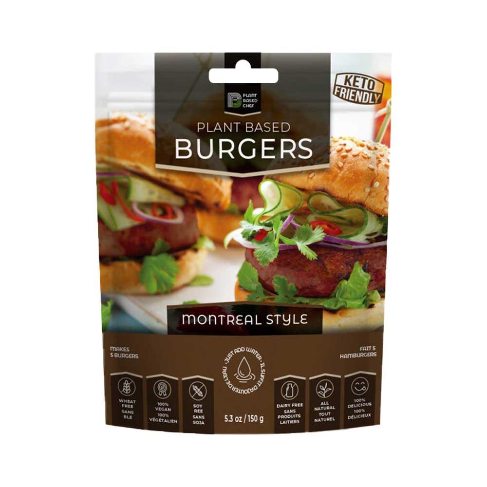 Plant Based Chef Burgers Montreal Style 150g