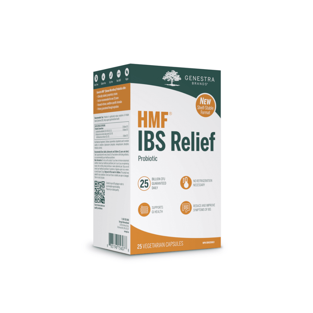 Genestra Brands HMF IBS Relief Probiotic Shelf Stable, 25 Veg Capsules