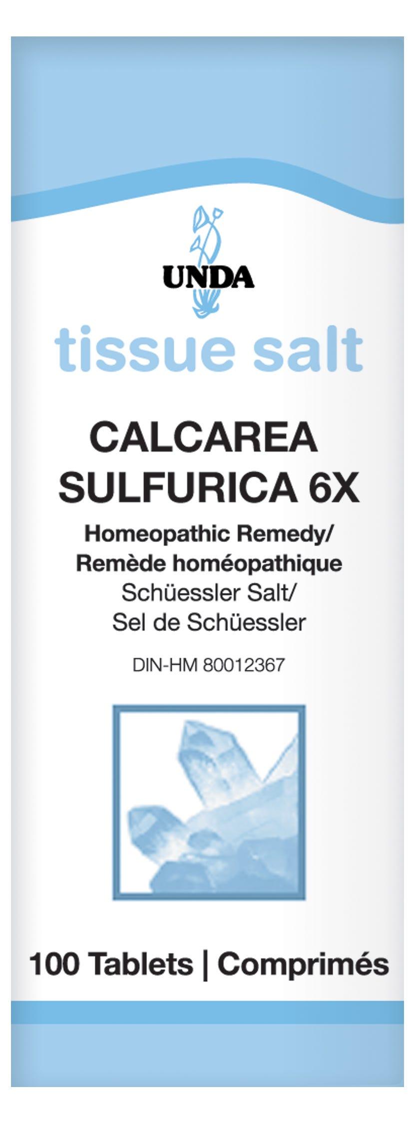 UNDA Calcarea Sulfurica 6X Salt 100t