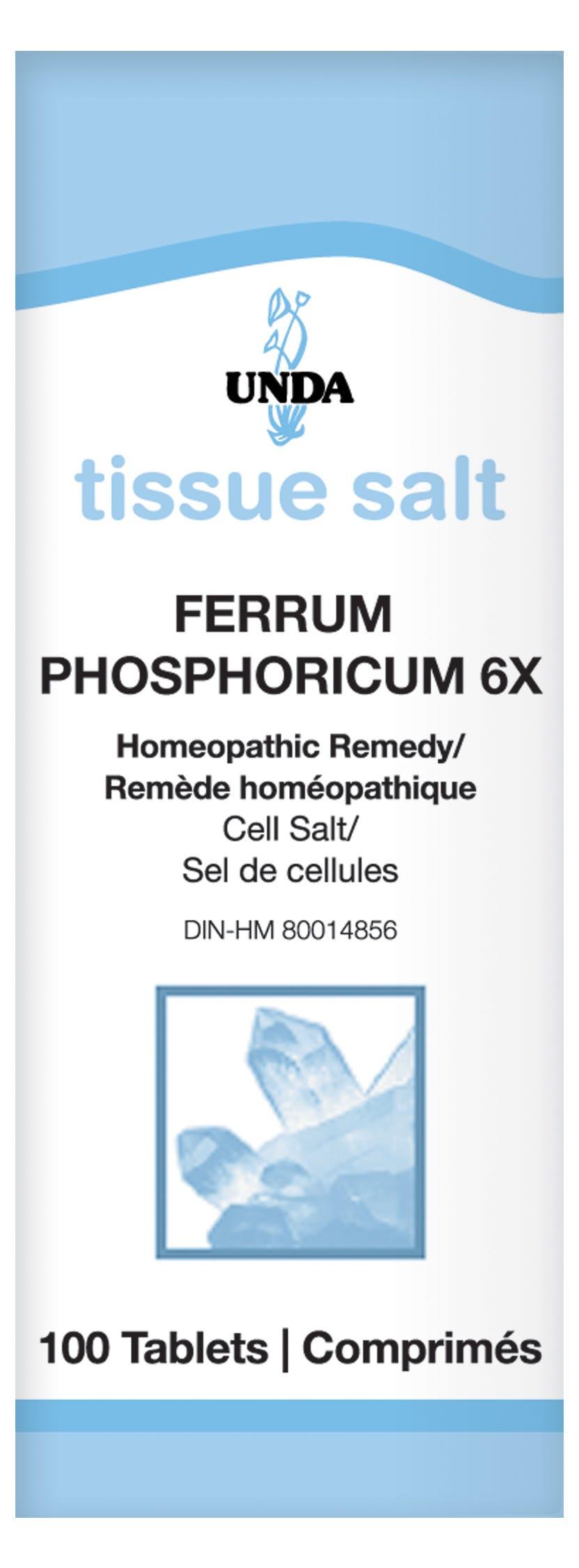 UNDA Ferrum Phosphoricum 6X Salt 100t