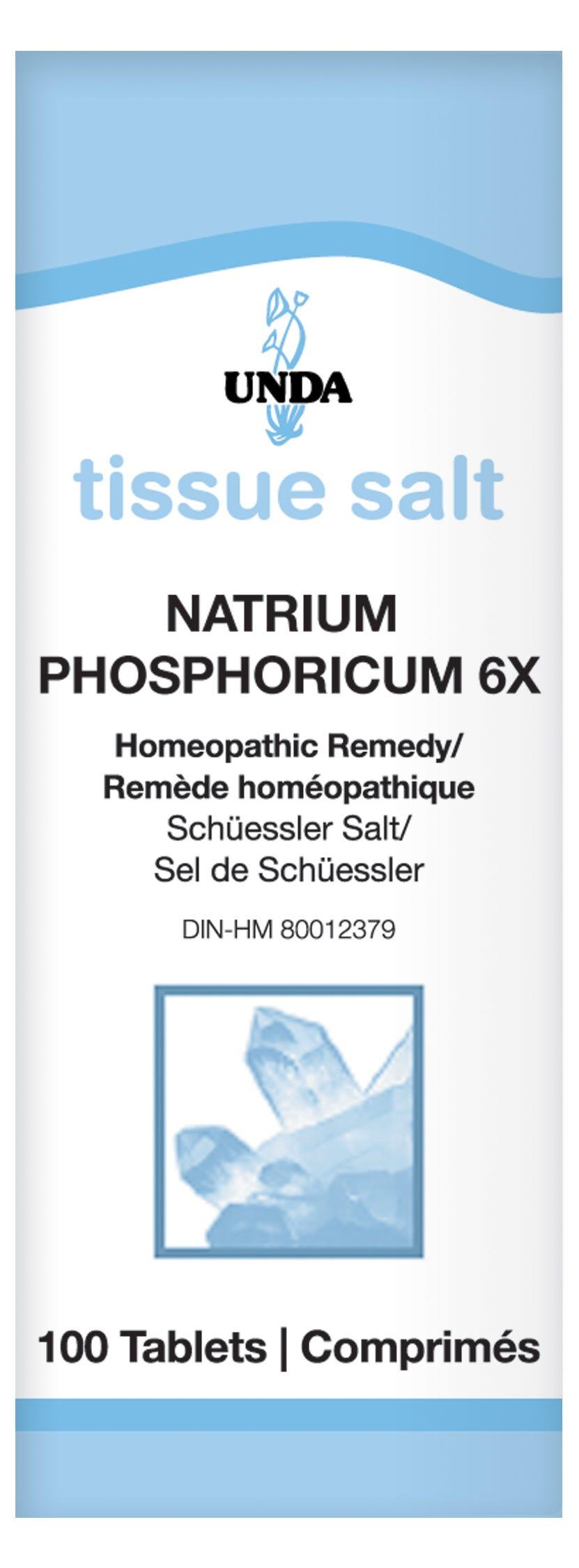 Unda Natrium phosphoricum 6X (Salt) - 100 tabs