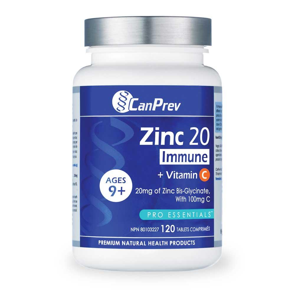 CanPrev Zinc Immune + Vit C 120ct