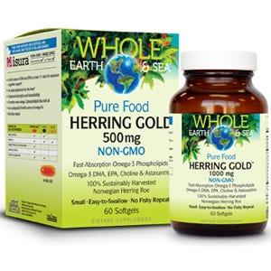 Whole Earth & Sea Pure Food Herring Gold in (1000mg)
