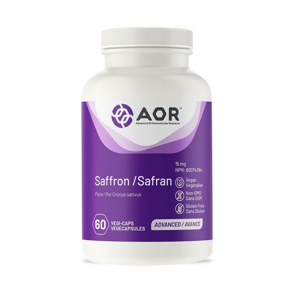 AOR Saffron for Stress - 60 Veggie Capsules
