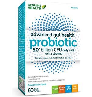 Genuine Health Advanced Gut Health Probiotic 50 Billion, 60 Veg Caps Online