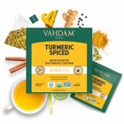 VAHDAM Teas - Turmeric Spiced Herbal Tea Tisane - 15 Tea Bags